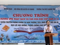 Vũ Quang: Chương trình "Hưởng ứng Ngày sách và văn hoá đọc, tuyên truyền phòng chống tai nạn thương tích, đuối nước trẻ em, bạo lực học đường, phòng chống cháy rừng"