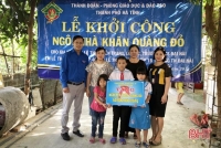 Xây "nhà khăn quàng đỏ” cho gia đình 3 chị em khó khăn ở TP Hà Tĩnh