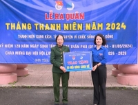 Đức Thọ: Ra quân Tháng thanh niên năm 2024, trao tặng mô hình sinh kế cho cựu TNXP có hoàn cảnh khó khăn