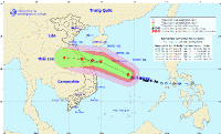 Tâm bão số 5 “sát nách” Hà Tĩnh, sức gió mạnh nhất giật cấp 13