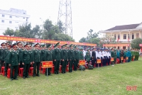 1.150 thanh niên Hà Tĩnh náo nức lên đường nhập ngũ