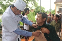 Khám và cấp thuốc miễn phí cho 209 đối tượng chính sách tại xã Kim Lộc - Can Lộc