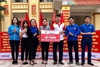 Đoàn Khối Doanh nghiệp: Phối hợp với HDBank Hà Tĩnh trao tặng 50 Pano nông thôn mới