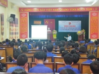 Tỉnh đoàn Tổ chức chương trình phổ biến kiến thức về hội nhập kinh tế, quốc tế và các hiệp định thương mại tự do mà Việt Nam tham gia cho ĐVTN huyện Đức Thọ