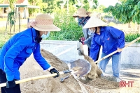 Góp sức trẻ cùng đẩy mạnh xây dựng nông thôn mới ở Hà Tĩnh