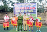 Thạch Hà: Đoàn Thanh niên Công an huyện tổ chức giải bóng đá nam gây quỹ từ thiện