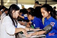 Sinh viên Đại học Hà Tĩnh vui “Ngày hội tình nguyện”
