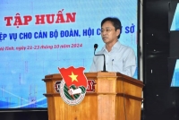 Tỉnh đoàn tổ chức lớp tập huấn kỹ năng, nghiệp vụ cho đội ngũ cán bộ Đoàn, Hội cấp cơ sở năm 2024