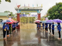 Thạch Hà: Đoàn trường THPT Nguyễn Trung Thiên hưởng ứng Chiến dịch tình nguyện Hoa phượng đỏ năm 2021.