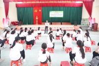 Toàn cảnh lớp tập huấn nhóm trẻ em nòng cốt tham gia mô hình thúc đẩy quyền tham gia của trẻ em năm 2024.