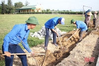 Đội trí thức trẻ cấp tỉnh tham gia hỗ trợ xã Thạch Đỉnh xây dựng Nông thôn mới