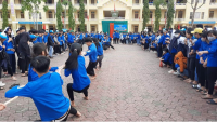 Đoàn Trung tâm GDNN - GDTX huyện Nghi Xuân tổ chức hoạt động thể thao – Ngày hội tuổi trẻ
