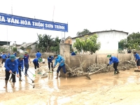 Đội tình nguyện Nghi Xuân: Hỗ trợ 2 huyện khắc phục hậu quả sau mưa lũ
