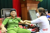 Trưởng Công an xã ở Hà Tĩnh 31 tuổi, 28 lần hiến máu tình nguyện