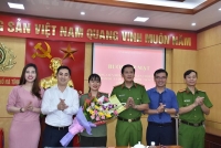 Nữ đoàn viên Chi đoàn Công an Thành phố Hà Tĩnh vào chung kết cuộc thi Olympic Tiếng anh dành cho cán bộ trẻ 2019