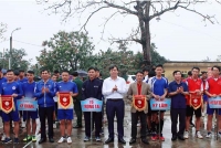 Huyện Kỳ Anh: Khai mạc giải bóng chuyền Nam thanh niên toàn huyện năm 2019