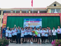 Cẩm Xuyên: Sôi nổi giải bóng chuyền nam, nữ Trường THPT Nguyễn Đình Liễn năm học 2019-2020