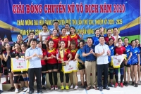 Đức Thọ: 220 vận động viên tham gia Giải bóng chuyền nữ huyện Đức Thọ