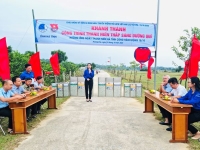 Khánh thành công trình thanh niên "Thắp sáng đường quê năm 2022" tại xã Hà Linh, huyện Hương Khê