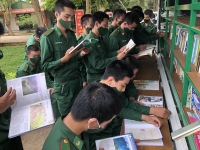 Bộ Chỉ huy BĐBP tỉnh: Tổ chức Ngày Sách và Văn hóa đọc Việt Nam trong Bộ đội Biên phòng tỉnh Hà Tĩnh năm 2022.
