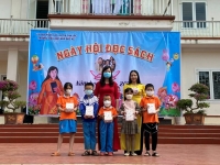 Can Lộc: Sôi nổi Ngày hội đọc sách ở Trường Tiểu học Ngô Đức Kế