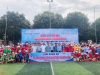 Hồng Lĩnh: Khai mạc Giải bóng đá thiếu niên - nhi đồng kỷ niệm 132 năm Ngày Bác Hồ về thăm Hà Tĩnh