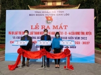Can Lộc: Lễ ra mắt mã QR các bộ luật và chương trình "Màu cờ tôi yêu" hưởng ứng Tháng Thanh niên và chào mừng Đại hội Đoàn các cấp