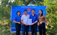 Tỉnh đoàn hỗ trợ vốn vay ưu đãi cho mô hình kinh tế thanh niên tôn giáo xã Gia Hanh huyện Can Lộc