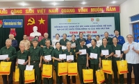 Tỉnh đoàn, Hội cựu TNXP tỉnh Hà Tĩnh phối hợp tổ chức chương trình tặng quà tri ân cho cựu TNXP có hoàn cảnh khó khăn