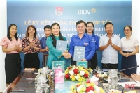 Tỉnh đoàn và BIDV Hà Tĩnh ký kết thỏa thuận hợp tác