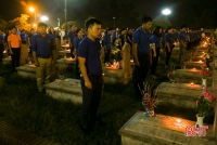 Tuổi trẻ Hà Tĩnh đồng loạt tổ chức Lễ "Thắp nến tri ân" các anh hùng, liệt sỹ