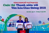 2 thanh niên Hà Tĩnh đạt giải ba Cuộc thi Thanh niên với văn hóa giao thông