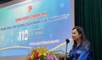 Đoàn trường Đại học Hà Tĩnh tổ chức sinh hoạt chính trị 