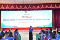 TRANG BỊ KỸ NĂNG, NGHIỆP VỤ CHO CÁN BỘ ĐOÀN TRƯỜNG HỌC NĂM HỌC 2024 - 2025