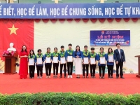 Đoàn trường THPT Lý Chính Thắng tổ chức tuyên dương học sinh 3 tốt cấp trường năm học 2023-2024