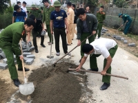 Đức Thọ: Huy động trên 600 ĐVTN ra quân xây dựng nông thôn mới tại xã Liên Minh