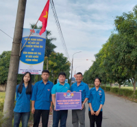 Huyện đoàn Can Lộc ra mắt tuyến đường "Sáng-Xanh-Sạch-Đẹp"