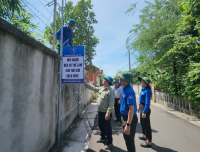 Tuổi trẻ Đức Thọ ra mắt tuyến đường "Sáng - xanh - sạch - đẹp" trong chiến dịch TNTN Hè 2024