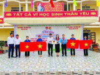 RA MẮT CÔNG TRÌNH MĂNG NON “ĐƯỜNG CỜ TỔ QUỐC – TÔ THẮM MÀU CỜ” CHÀO MỪNG ĐẠI HỘI CHÁU NGOAN BÁC HỒ VÀ ĐẠI HỘI ĐẢNG BỘ CÁC CẤP NĂM 2025