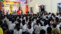 Đức Thọ: Tổ chức Tết Trung thu “Lồng đèn thắp sáng ước mơ” cho các em thiếu nhi tại trường Tiểu học Đức Long
