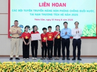 SÔI NỔI LIÊN HOAN CÁC ĐỘI TUYÊN TRUYỀN MĂNG NON PHÒNG, CHỐNG ĐUỐI NƯỚC VÀ TAI NẠN THƯƠNG TÍCH CHO TRẺ EM HÈ 2025